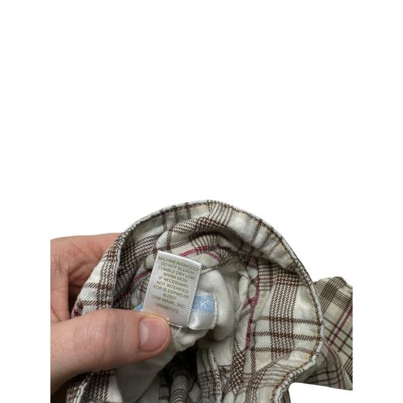 Janie and Jack Plaid One Piece Outfit 100% Cotton Button Front Baby 6-12 Months - Picture 4 of 6